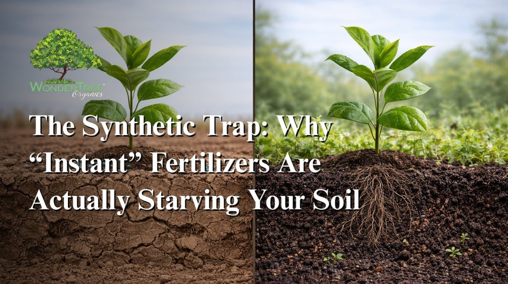 The Synthetic Trap: Why “Instant” Fertilizers Are Actually Starving Your Soil